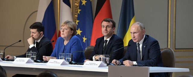 Украина отвергла переговоры Путина, Меркель и Макрона по Донбассу без Зеленского